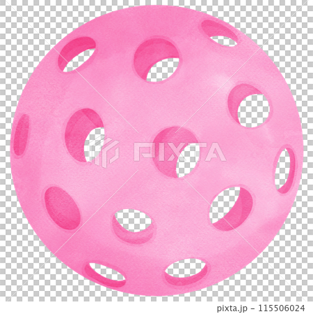 Retro Pickleball ball pink preppy trendy watercolor 115506024