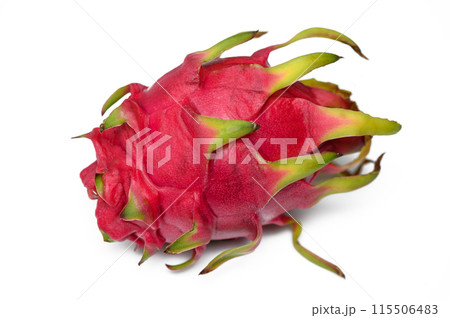 pitaya or dragon fruit isolated on the white background 115506483