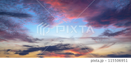 Beautiful pastel cloudy sunset 115506951