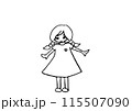 小さな女の子　幼稚園　低学年　保育園　 115507090