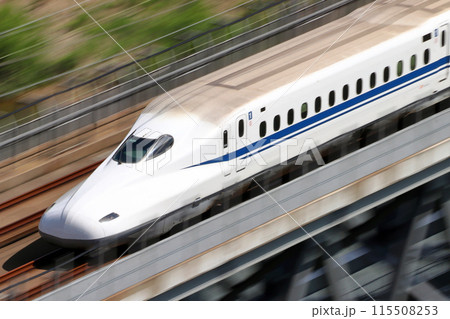 東海道・山陽新幹線N700A（流し撮り） 115508253