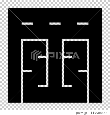 家紋です。角字という種類です。岡の形です。 115508632