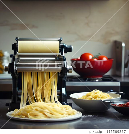 Homemade Tagliatelle: From Kitchen to Table 115509237