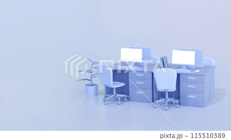 3DCG｜オフィス・デスク・パソコン・ビジネス 115510389