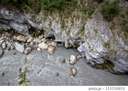 View of nature landscape mountain in taroko National park at Hualien,taiwan. 115510933