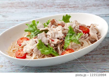 冷しゃぶサラダ素麺 115510994