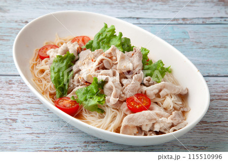 冷しゃぶサラダ素麺 115510996