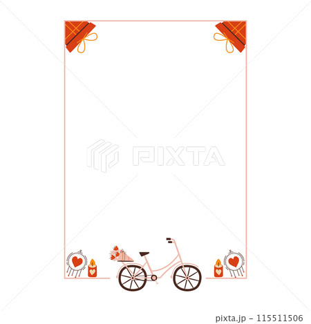 There is an image of a bicycle and a dog against a white backdrop There is an image of a bicycle and a dog against a white backdrop 115511506