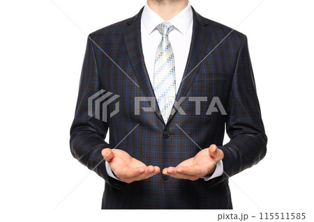 PNG, A man in a black suit, isolated on white background 115511585