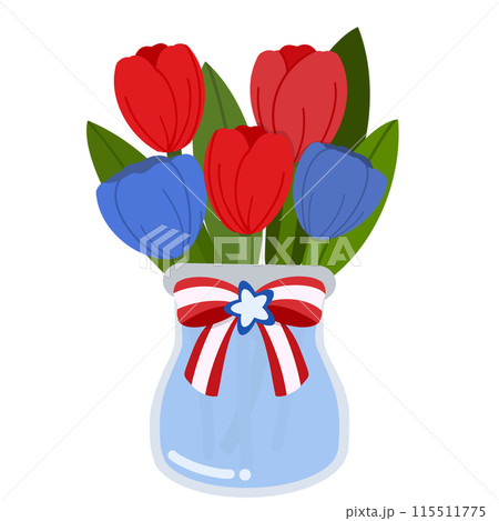 tulips in vase tulips in vase 115511775