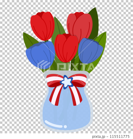 tulips in vase tulips in vase 115511775