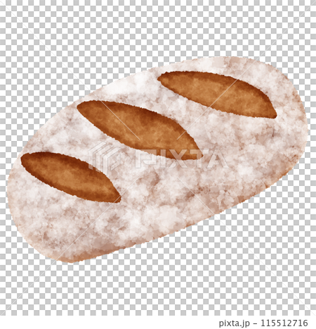 德國麵包插畫Schwarzwälder Brot 115512716