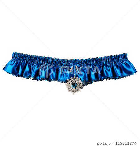 royal blue garter belt Maison Close Blue Angel Garter Belt | Blue main image 0