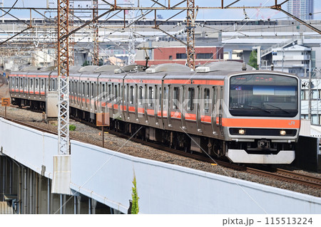 武蔵野線　西浦和ー朝霞台　JR東日本　E231系0番台　MU8編成（幕張） 115513224