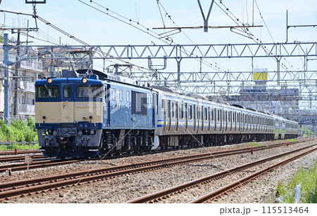 東海道本線 大船ー戸塚 JR東日本 EF64-1031+E217系 Y-26編成 廃車回送 東海道本線 大船ー戸塚 JR東日本 EF64-1031+E217系 Y-26編成 廃車回送 115513464