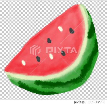 西瓜切成半月形 115513552