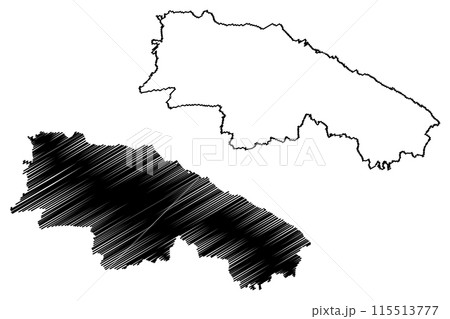 Kreuzlingen District (Switzerland, Swiss Confederation, Canton of Thurgau or Thurgovia) map vector illustration, scribble sketch Bezirk Kreuzlingen map Kreuzlingen District (Switzerland, Swiss Confederation, Canton of Thurgau or Thurgovia) map vector illustration, scribble sketch Bezirk Kreuzlingen map 115513777