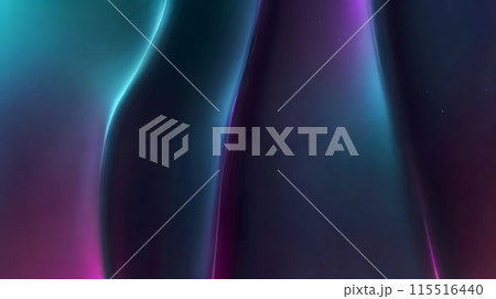 Purple and blue abstract background with flowing liquid shapes. Neon chrome texture, dynamic futuristic design 115516440