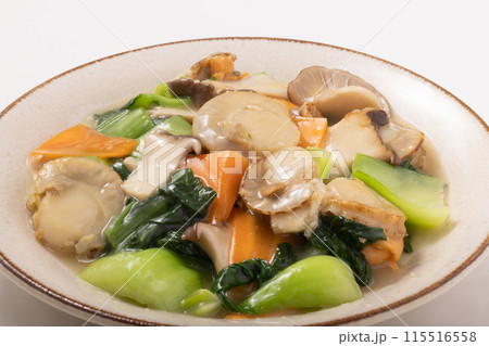 帆立とチンゲンサイの中華炒め 115516558