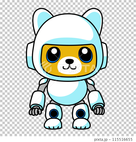 機器狗型可愛插畫柴犬 機器狗型可愛插畫柴犬 115516655