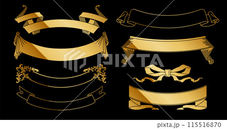 A retro vintage horizontal frame set with a luxurious gold design. A retro vintage horizontal frame set with a luxurious gold design. 115516870