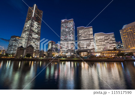 横浜夜景 横浜みなとみらい 横浜夜景 横浜みなとみらい 115517590