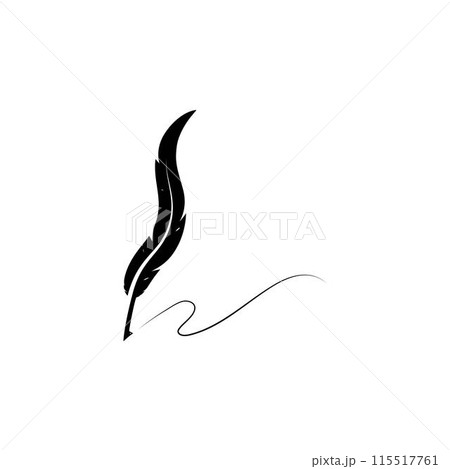 feather pen feather pen 115517761