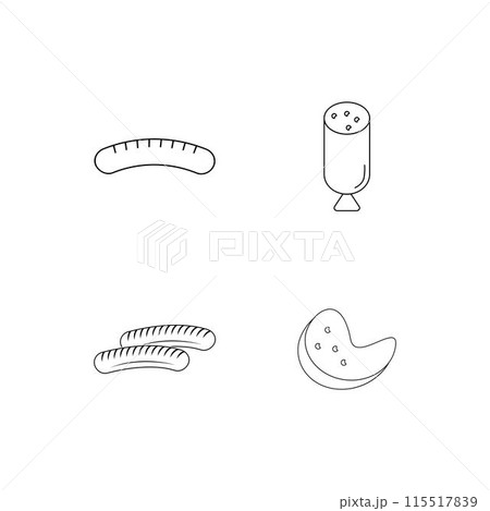 sausage logo sausage logo 115517839