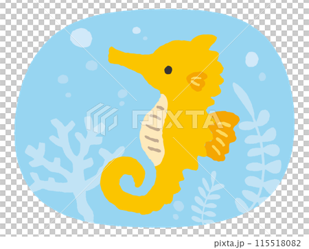 タツノオトシゴのイラストのイラスト素材 [115518082] - PIXTA