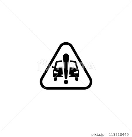 vektor car warning logo illustration design 115518449