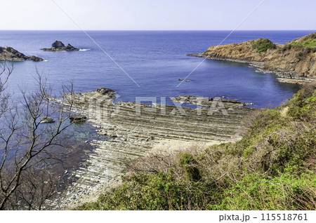 島根半島　須々海海岸の洗濯岩　島根県松江市 115518761