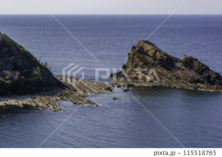 島根半島　須々海海岸の洗濯岩　島根県松江市 115518765