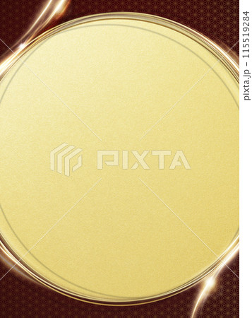和風の背景と金色の円 115519284