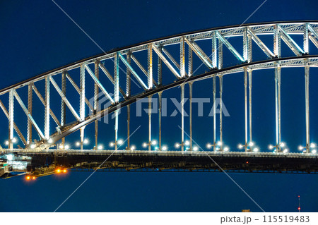 ハーバーブリッジの輝き 115519483
