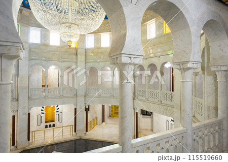 Interior of Mausoleum of Habib Bourguiba in Monastir, Tunisia Interior of Mausoleum of Habib Bourguiba in Monastir, Tunisia 115519660