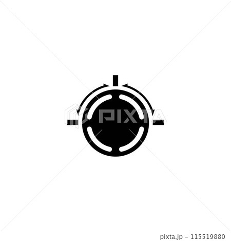knob icon illustration design 115519880