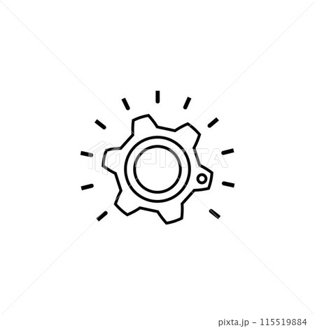 knob icon illustration design 115519884