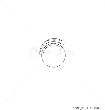 knob icon illustration design knob icon illustration design 115519895