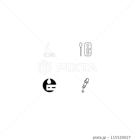 rapid test icon rapid test icon 115520027