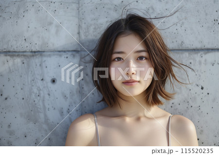 水着姿の日本人女性 水着姿の日本人女性 115520235