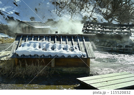 冬の奥日光湯元温泉源泉小屋 冬の奥日光湯元温泉源泉小屋 115520832