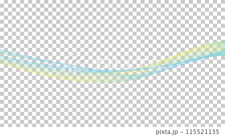 カラーウェーブ背景ライン　白バック　プレゼンテーション等の背景 115521135