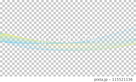 カラーウェーブ背景ライン　白バック　プレゼンテーション等の背景 115521136