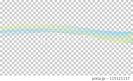 カラーウェーブ背景ライン　白バック　プレゼンテーション等の背景 115521137