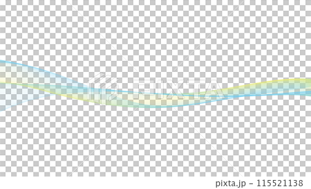 カラーウェーブ背景ライン　白バック　プレゼンテーション等の背景 115521138