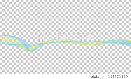 カラーウェーブ背景ライン　白バック　プレゼンテーション等の背景 115521139