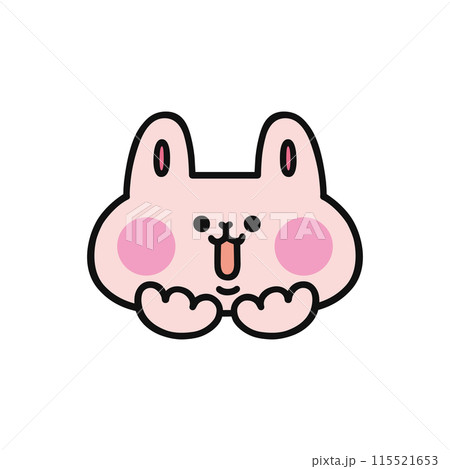 嬉しい表情のウサギ 嬉しい表情のウサギ 115521653