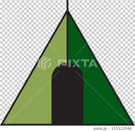The camping equipment  icon for travel concept vector image. 115522048