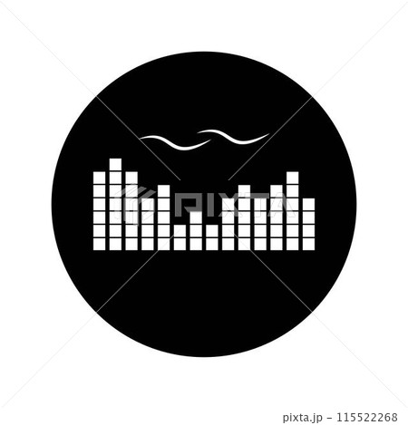 sound wave music logo 115522268