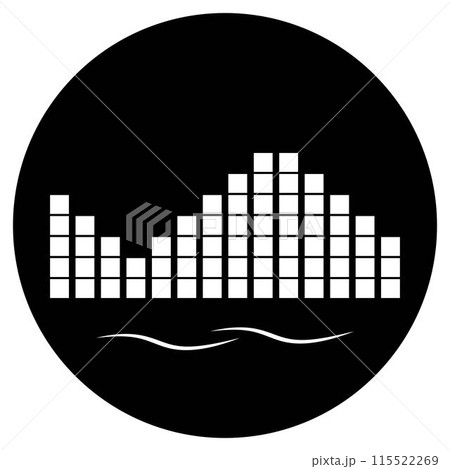 sound wave music logo 115522269